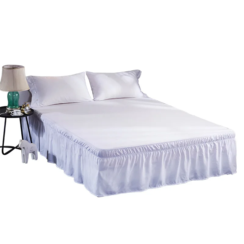 Hotel Bed Skirt White Bed Shirts without Surface Elastic Band Single Queen King Easy On/Easy Off Bedroom Decoration Home Decor
Hotel Bed Skirt White Bed Shirts without Surface Elastic Band Single Queen King Easy On/Easy Off Bedroom Decoration Home Decor