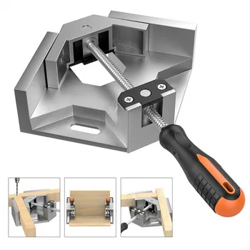 Aluminum Single Handle 90 Degree Right Angle Clamp Angle Clamp Woodworking Frame Clip Right Angle Folder Hand Tool
Aluminum Single Handle 90 Degree Right Angle Clamp Angle Clamp Woodworking Frame Clip Right Angle Folder Hand Tool