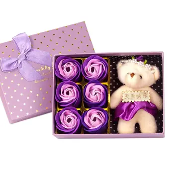 6Pcs Scented Rose Flower Petal Gift Box With Bear Bath Body Soap Gift Wedding Party Favor Home Decor MN
6Pcs Scented Rose Flower Petal Gift Box With Bear Bath Body Soap Gift Wedding Party Favor Home Decor MN