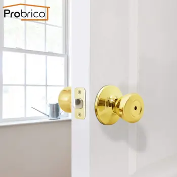 Probrico gold Brass Door handles for Interior Door front back door knobs with lock cylinder keyless bedroom bathroom Door locks
Probrico gold Brass Door handles for Interior Door front back door knobs with lock cylinder keyless bedroom bathroom Door locks