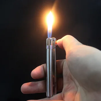 Compact Strip Grinding Wheel Open Flame Lighter Inflatable Metal Cigar Lighter 1300 C Butane Gadgets For Men
Compact Strip Grinding Wheel Open Flame Lighter Inflatable Metal Cigar Lighter 1300 C Butane Gadgets For Men
