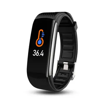 Bluetooth Body Temperature Monitoring Waterproof Watch Exercise Heart Rate Smart Bracelet Fitness Wristband Swimming
Bluetooth Body Temperature Monitoring Waterproof Watch Exercise Heart Rate Smart Bracelet Fitness Wristband Swimming