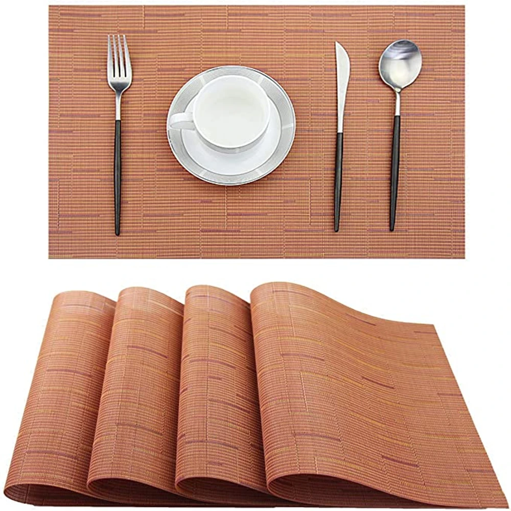 1PC Placemats,Washable Easy To Clean Woven Vinyl Kitchen Placemats for Dining Table Table Mat Table Decoration Accessories
1PC Placemats,Washable Easy To Clean Woven Vinyl Kitchen Placemats for Dining Table Table Mat Table Decoration Accessories