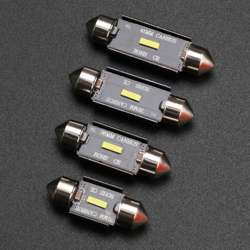 10 pcs CSP Chips Canbus C5W C10W Led Bulb 31mm 36mm 39mm 41mm Car Festoon Light Interior Dome Reading Lights 6000K Pure White
10 pcs CSP Chips Canbus C5W C10W Led Bulb 31mm 36mm 39mm 41mm Car Festoon Light Interior Dome Reading Lights 6000K Pure White