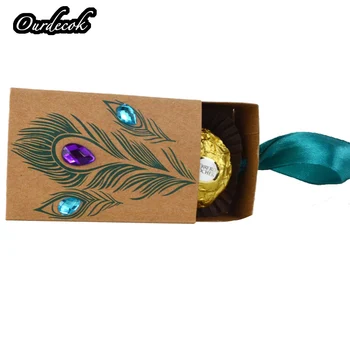 25pcs Peacock Feather Candy Boxes Drawer Design Wedding Favors Faux Rhinestone Craft Paper Gift Boxes 7.5*5*3cm coffrets cadeaux
25pcs Peacock Feather Candy Boxes Drawer Design Wedding Favors Faux Rhinestone Craft Paper Gift Boxes 7.5*5*3cm coffrets cadeaux