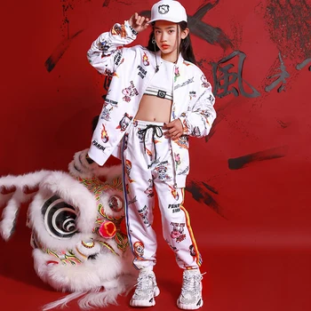 Hip Hop Dance Costumes Child Cute Pattern Printed White Coat Pants Street Dancing Outfit Girls Boys Performance Clothing DN4995
Hip Hop Dance Costumes Child Cute Pattern Printed White Coat Pants Street Dancing Outfit Girls Boys Performance Clothing DN4995