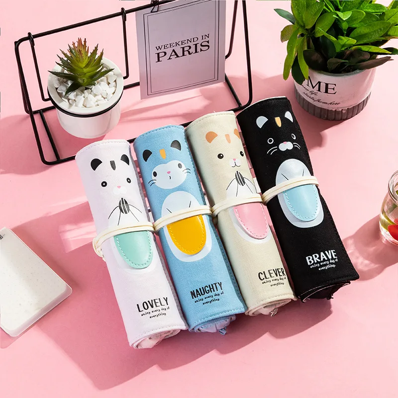 2020 New Kawaii Mouse Animal Roll-up Pencil Bags Canvas Large Capacity Pencil Case for Students School Office Cute Stationery
2020 New Kawaii Mouse Animal Roll-up Pencil Bags Canvas Large Capacity Pencil Case for Students School Office Cute Stationery