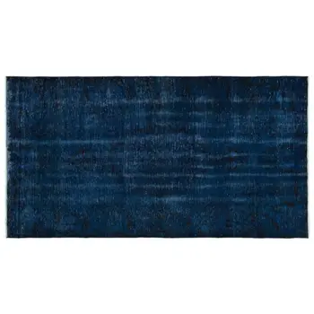 Handmade Blue Vintage Overdyed Turkish Area Rug 153x285 Cm-5'0''X9'4'' 
Handmade Blue Vintage Overdyed Turkish Area Rug 153x285 Cm-5'0''X9'4''