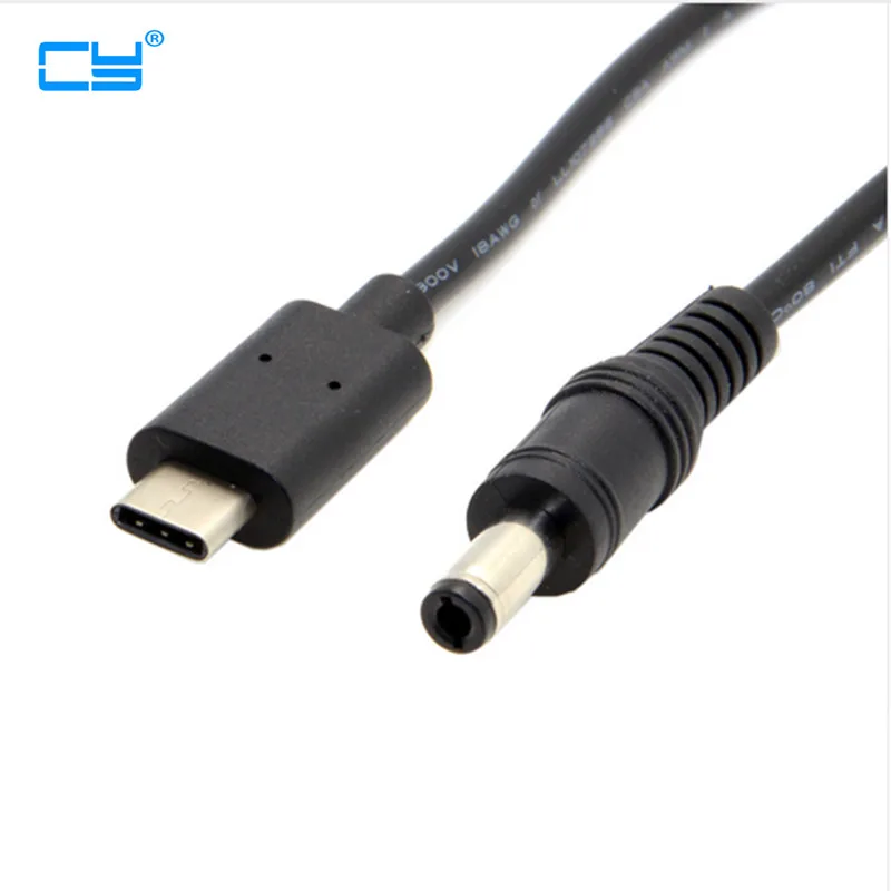 

20cm USB 3.1 Type C USB-C to DC 5.5 2.5mm Power Plug Extension Charge Cable for Apple New Macbook
