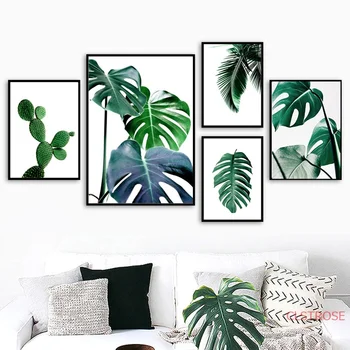 Fresh Green Cactus Big Tropical Leaves Wall Art Canvas Painting Plants Nordic Posters And Prints Wall Pictures For Living Room
Fresh Green Cactus Big Tropical Leaves Wall Art Canvas Painting Plants Nordic Posters And Prints Wall Pictures For Living Room