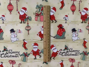 ZENGIA 145*90cm Navidad Christmas Santa Polyester Waterproof Fabric Patchwork DIY handmade Tissue for bag tablecloth backpack
ZENGIA 145*90cm Navidad Christmas Santa Polyester Waterproof Fabric Patchwork DIY handmade Tissue for bag tablecloth backpack