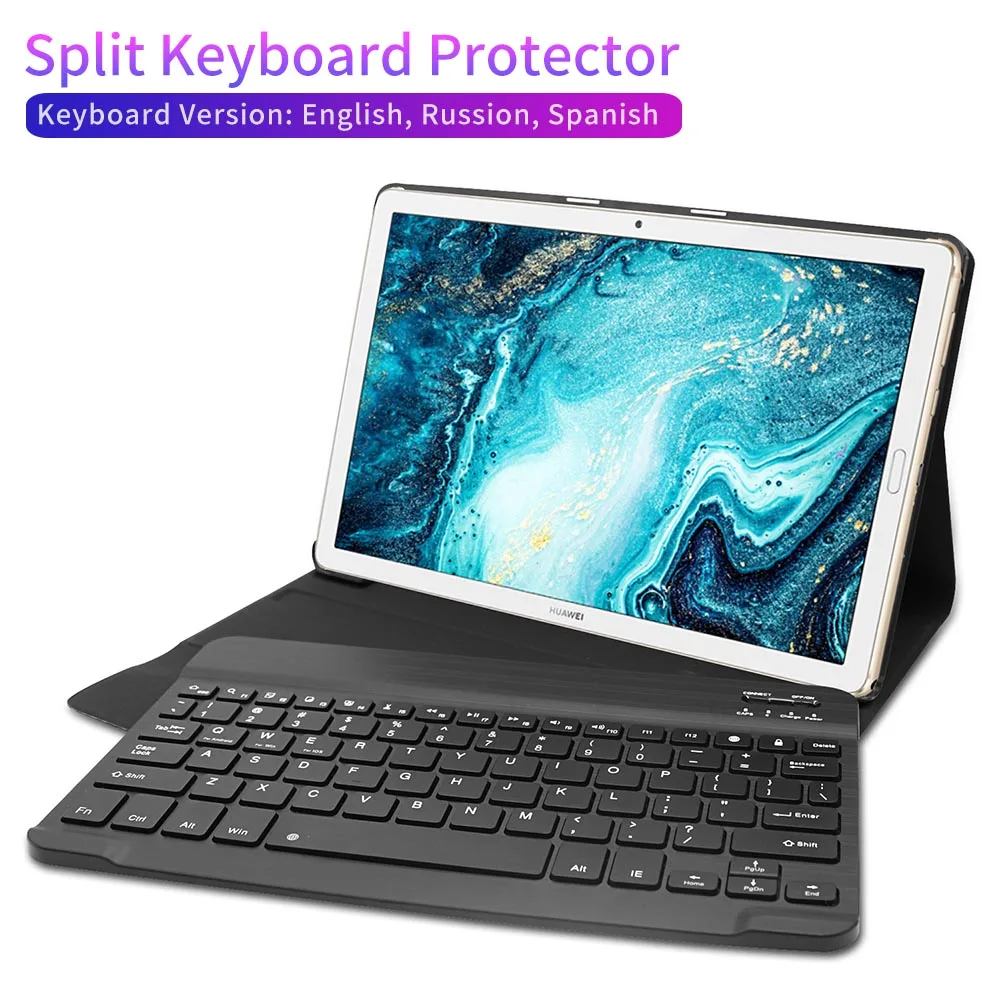 Bluetooth Keyboard Protector Case Cover Split Bluetooth Keyboard English Russian Spanish for Huawei M6 10.8 Inch
Bluetooth Keyboard Protector Case Cover Split Bluetooth Keyboard English Russian Spanish for Huawei M6 10.8 Inch