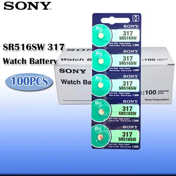 100pcs/lot Sony 100% Original 317 SR516SW SR516 1.55V Silver Oxide Watch Battery 317 SR516SW SR516 MADE IN JAPAN
100pcs/lot Sony 100% Original 317 SR516SW SR516 1.55V Silver Oxide Watch Battery 317 SR516SW SR516 MADE IN JAPAN