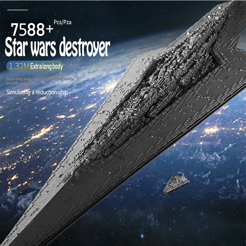 7588pcs Star Toys Wars Execytor Super Star Destroyer Model Kit Building Blocks Bricks Compatible legoeds starwars Gifts
7588pcs Star Toys Wars Execytor Super Star Destroyer Model Kit Building Blocks Bricks Compatible legoeds starwars Gifts
