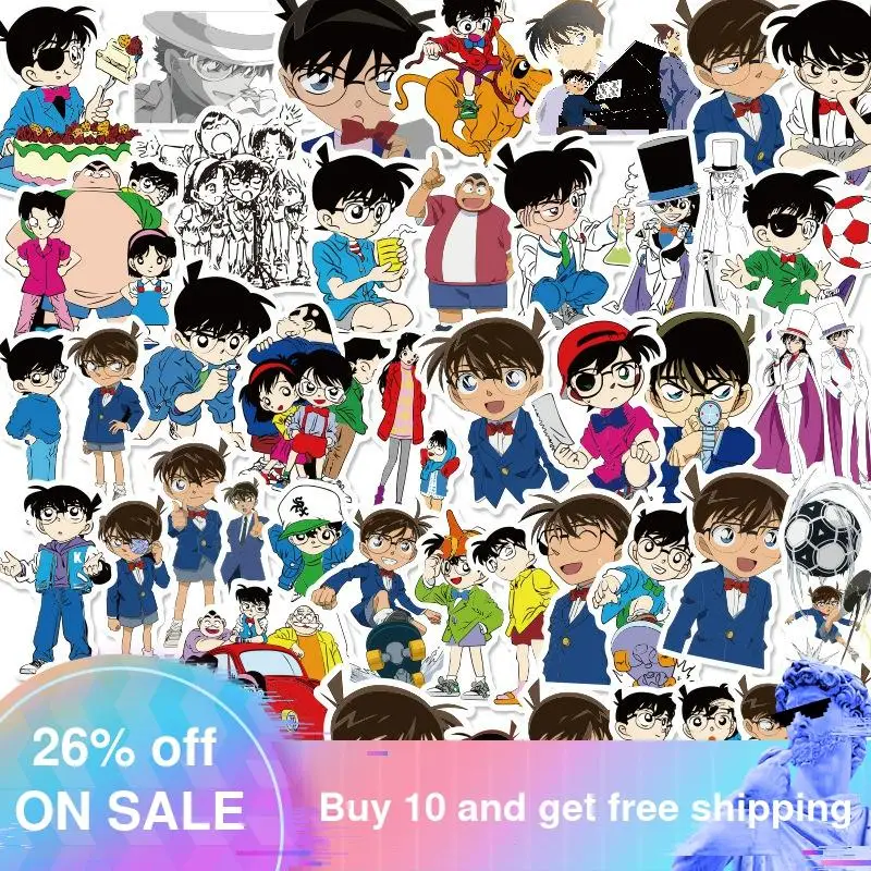 50pcs/ Anime Detective Conan Stickers for Children's Motorcycles Skateboards Phones DIY Hand Diaries Scrapbooks Desk Sticker
50pcs/ Anime Detective Conan Stickers for Children's Motorcycles Skateboards Phones DIY Hand Diaries Scrapbooks Desk Sticker