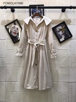 Plus Size Women Dresses 2020 Spring New Single-breasted Mid-length Trench Jacket Dress
Plus Size Women Dresses 2020 Spring New Single-breasted Mid-length Trench Jacket Dress