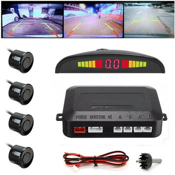 Car Auto Parktronic LED Parking Sensor for Car with 4 Reverse Backup Sensors Car Reversing Radar Monitor Detector Display System
Car Auto Parktronic LED Parking Sensor for Car with 4 Reverse Backup Sensors Car Reversing Radar Monitor Detector Display System