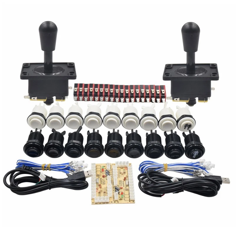 Diy Arcade Game Kit Usb To Zero Delay Board Usb Encoder To Pc /Raspberry Pi 8 Way Joystick Push Button 2 Player Set
Diy Arcade Game Kit Usb To Zero Delay Board Usb Encoder To Pc /Raspberry Pi 8 Way Joystick Push Button 2 Player Set