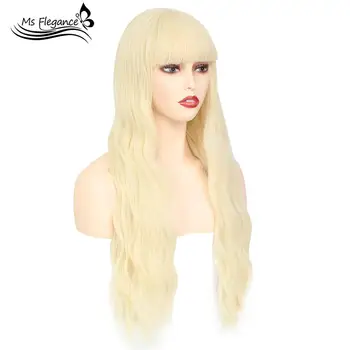 MS 613 Long Water Wave Womens Wigs with Bangs Heat Resistant Synthetic Wigs for Women African American 24 inch Cosplay
MS 613 Long Water Wave Womens Wigs with Bangs Heat Resistant Synthetic Wigs for Women African American 24 inch Cosplay