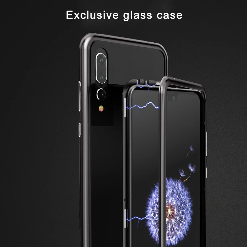 Original-Magnet-Adsorption-Case-For-Huawei-P20-Case-Magnetic-Transparent-Clear-Cover-Case