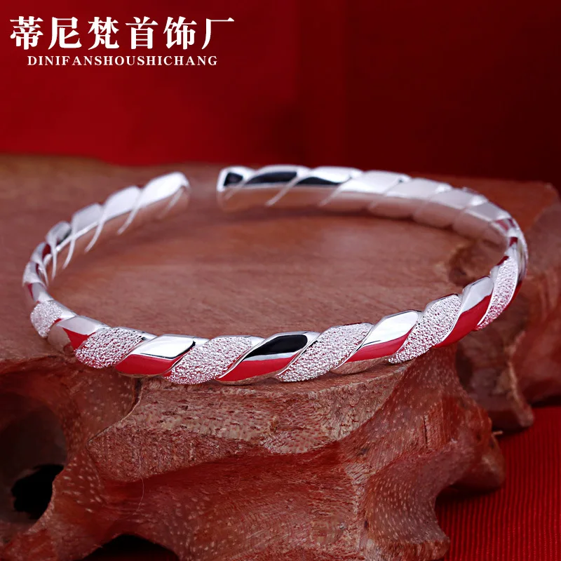 Hot Selling Korean-style Fashion Fine Silver Hand Jewelry Adjustable Simple Cool Bracelet Women's S990 Pure Silver Bracelet 
Hot Selling Korean-style Fashion Fine Silver Hand Jewelry Adjustable Simple Cool Bracelet Women's S990 Pure Silver Bracelet