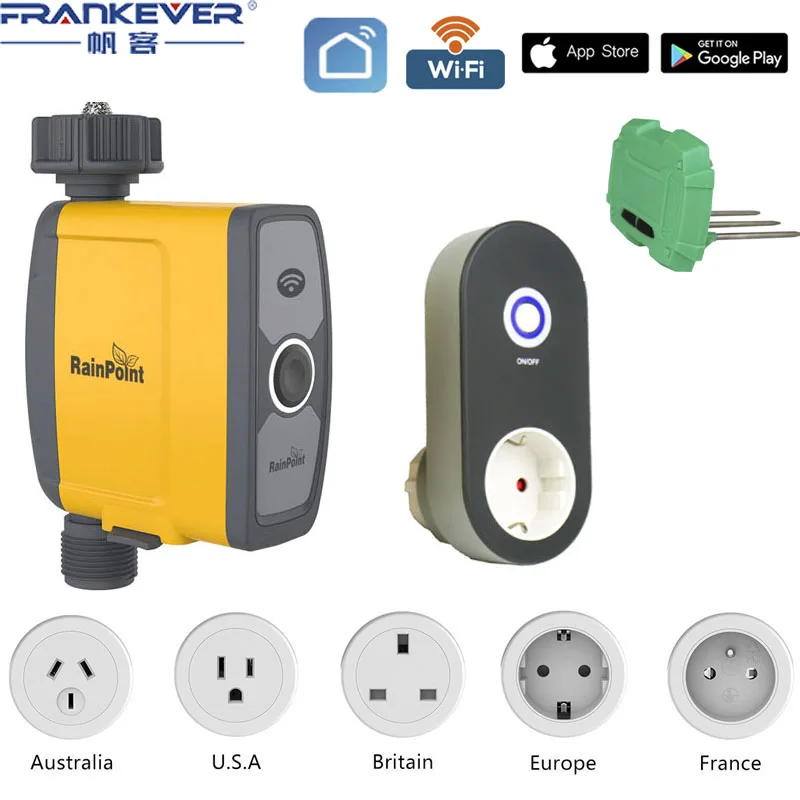 Frankever Wifi Smart Garden Irrigation Controller Timer Automatic Flower Watering Device Timing Garden Irrigation System
Frankever Wifi Smart Garden Irrigation Controller Timer Automatic Flower Watering Device Timing Garden Irrigation System