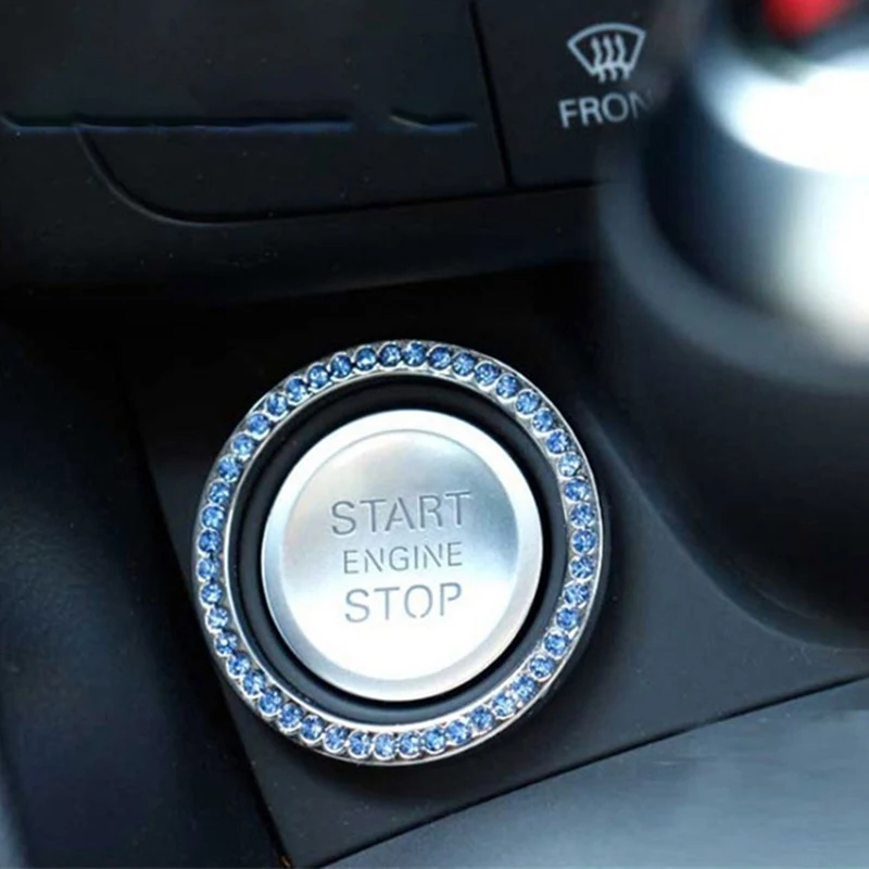 1 Pc Car Supplies One-button Start Button Decorative Ring Hand-set Diamond Crystal Ignition Ring Stickers Car Accessories
1 Pc Car Supplies One-button Start Button Decorative Ring Hand-set Diamond Crystal Ignition Ring Stickers Car Accessories