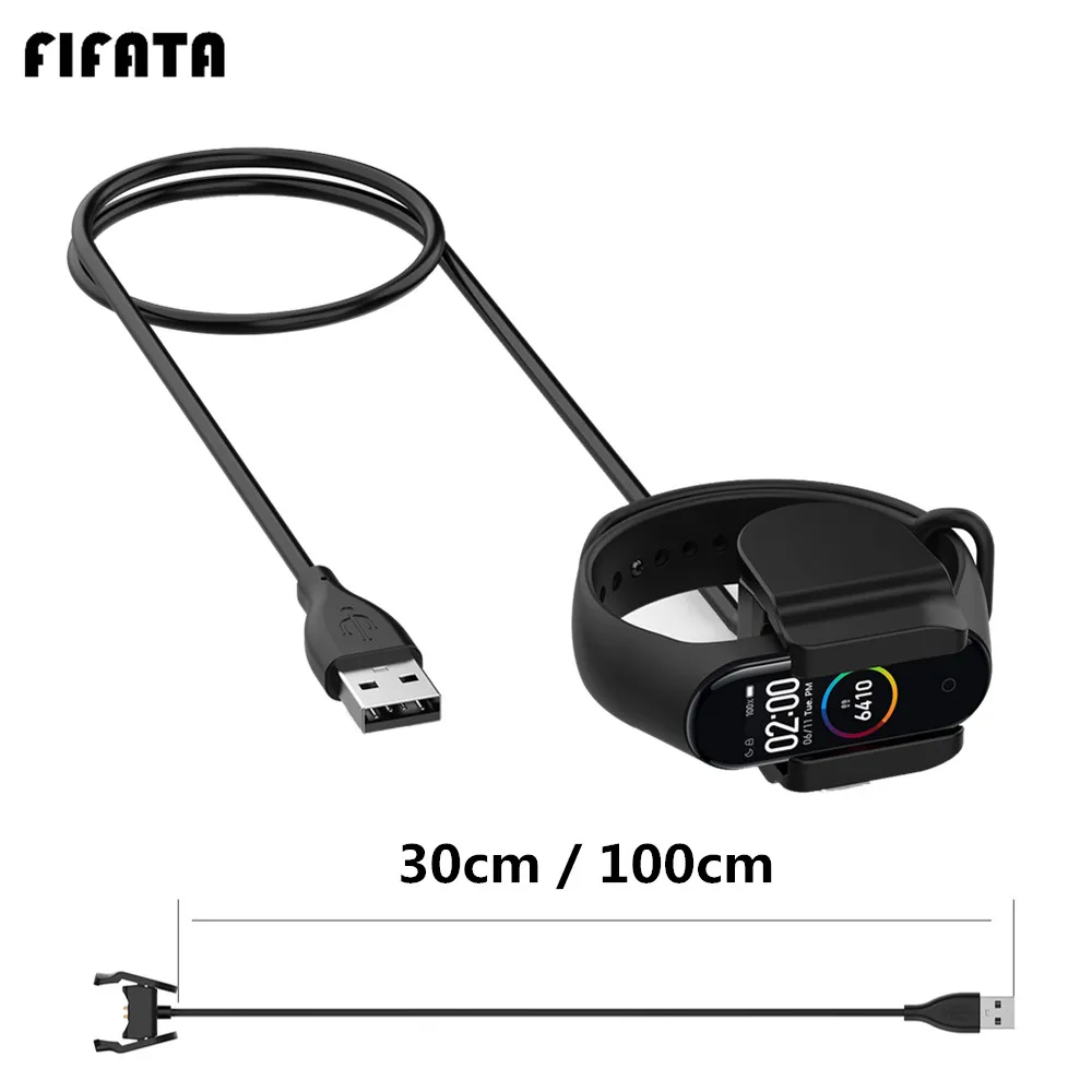FIFATA зарядный кабель для Xiaomi mi Band 4 адаптер USB передачи данных Быстрый провод