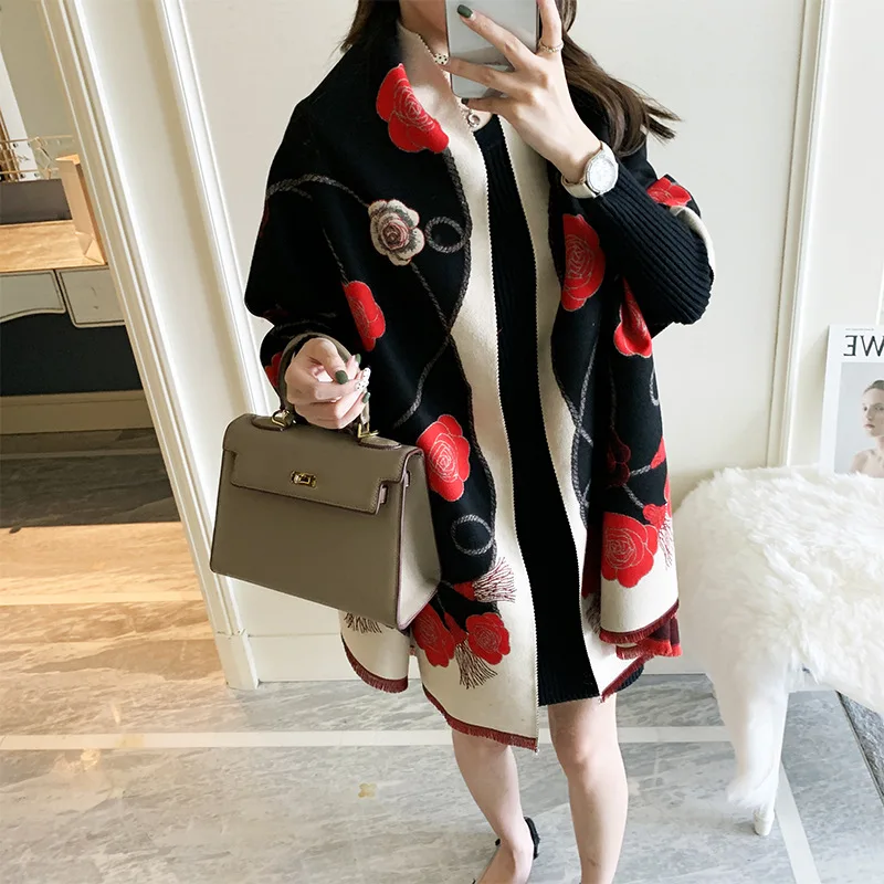 2020 New Luxury Brand Designer Ladies Scarf Winter Korean Version of The Thickened Warmth Imitation Wool Dual-Use Cloak
2020 New Luxury Brand Designer Ladies Scarf Winter Korean Version of The Thickened Warmth Imitation Wool Dual-Use Cloak
