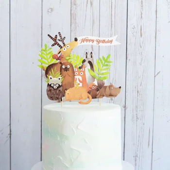 Cute animal cake top hat fox deer raccoon cat birthday party decoration baby shower party decoration supplies
Cute animal cake top hat fox deer raccoon cat birthday party decoration baby shower party decoration supplies