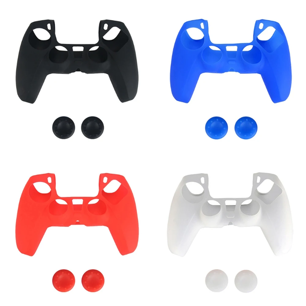 Silicone Case Skin Protective Cover Gamepad Joystick Thumb Stick Grips Anti-slip Cap For S-ony Playstation Ps5 Controller
Silicone Case Skin Protective Cover Gamepad Joystick Thumb Stick Grips Anti-slip Cap For S-ony Playstation Ps5 Controller