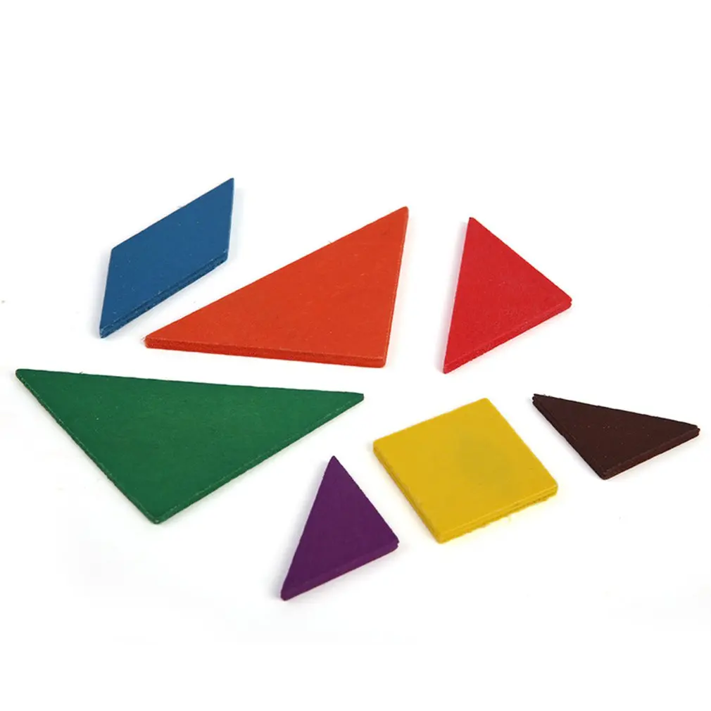 Wooden Tangram 7 Piece Jigsaw Puzzle Geometric Shape Colorful Square IQ Game Brain Teaser Intelligent Educational Toys for Kids
Wooden Tangram 7 Piece Jigsaw Puzzle Geometric Shape Colorful Square IQ Game Brain Teaser Intelligent Educational Toys for Kids