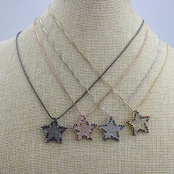 16inch 10str/lot Hot sale cz necklace,handmade star shape pendant making necklace, cz necklace jewelry
16inch 10str/lot Hot sale cz necklace,handmade star shape pendant making necklace, cz necklace jewelry