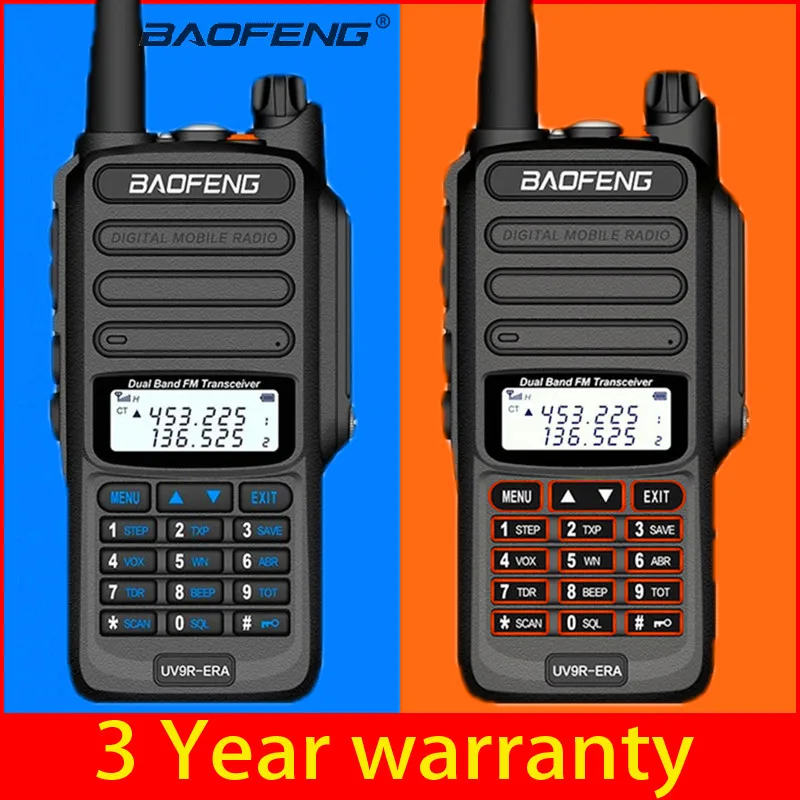 2pcs Baofeng IP68 waterproof walkie talkie UHF VHF radio station uv-9r plus ERA plus cb ham radio hf transceiver long range 25km
2pcs Baofeng IP68 waterproof walkie talkie UHF VHF radio station uv-9r plus ERA plus cb ham radio hf transceiver long range 25km