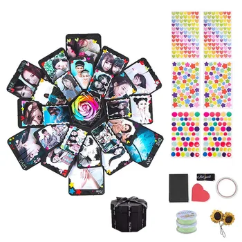 Hexagon Surprise Explosion Box Valentine's Day Romantic DIY Handmade Packing Boxes Anniversary Creative Photo Album Sticker Gift
Hexagon Surprise Explosion Box Valentine's Day Romantic DIY Handmade Packing Boxes Anniversary Creative Photo Album Sticker Gift