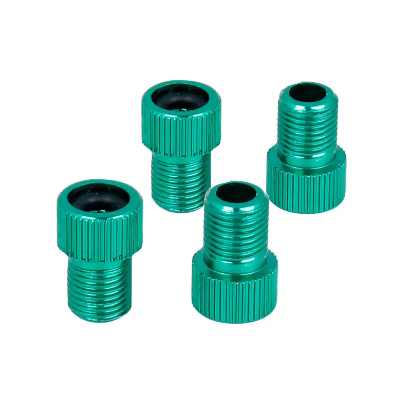 Bicycle 4PCS anodized alloy bicycle valve adapter for Schrader conversion F/VA/V nozzle conversion converter air nozzle
Bicycle 4PCS anodized alloy bicycle valve adapter for Schrader conversion F/VA/V nozzle conversion converter air nozzle