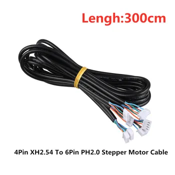 2PCS/Lot 300CM 3D Printer Motor Cable Connector HX2.54 4pin to 6pin PH2.0 White Terminal CNC Nema 17 Stepper Motor Cables AWG26
2PCS/Lot 300CM 3D Printer Motor Cable Connector HX2.54 4pin to 6pin PH2.0 White Terminal CNC Nema 17 Stepper Motor Cables AWG26