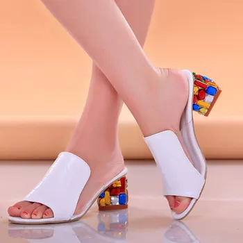 Fashion Heel Sandals Women Flats Flower Elegant Peep Toe Sandals PU Square Heels Colorful Ladies Casual Shoes Sandalias Mujer
Fashion Heel Sandals Women Flats Flower Elegant Peep Toe Sandals PU Square Heels Colorful Ladies Casual Shoes Sandalias Mujer