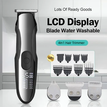 4 in 1 Electric Hair Clippers for Men Beard Trimmer Cordless USB Rechargeable LCD Display Multifunctional Grooming Kit
4 in 1 Electric Hair Clippers for Men Beard Trimmer Cordless USB Rechargeable LCD Display Multifunctional Grooming Kit