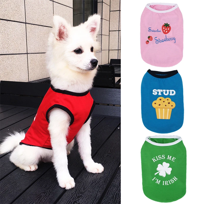Pet Dog Clothes Summer Vest Cute Print Dog T-Shirt Breathable Soft Cat Clothes for Small Dogs Chihuahua Yorkshire Pet Clothing
Pet Dog Clothes Summer Vest Cute Print Dog T-Shirt Breathable Soft Cat Clothes for Small Dogs Chihuahua Yorkshire Pet Clothing