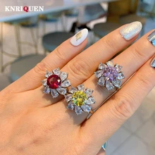 2021 New Arrival 925 Sterling Silver Topaz Pink Quartz Ruby Flower Shape Rings Wedding Engagement Fine Jewelry Anniversary Gift
2021 New Arrival 925 Sterling Silver Topaz Pink Quartz Ruby Flower Shape Rings Wedding Engagement Fine Jewelry Anniversary Gift