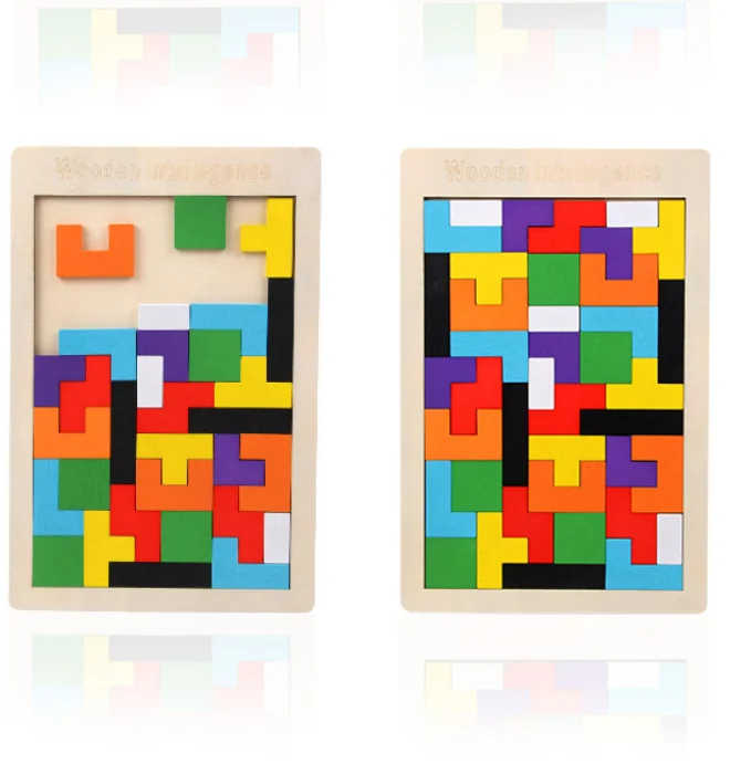 Wooden Tangram Math Toys Tetris Game Colorful 3D Puzzle Intellectual Educational Toy for Kids
Wooden Tangram Math Toys Tetris Game Colorful 3D Puzzle Intellectual Educational Toy for Kids