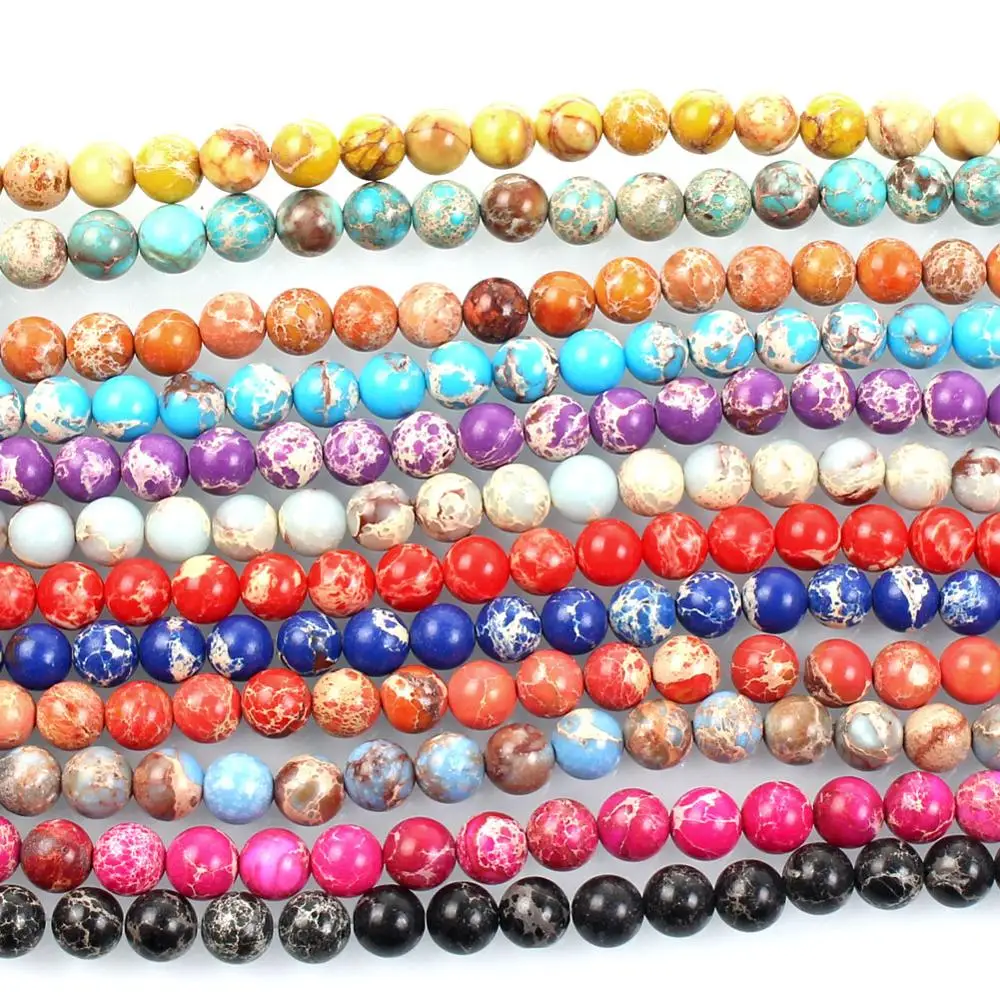 Wholesale 12 Colors 4-12mm Round Emperor Stone Bead Natural Stone Loose Beads Jewelry Making Charm Bracelet Necklace Handmade
Wholesale 12 Colors 4-12mm Round Emperor Stone Bead Natural Stone Loose Beads Jewelry Making Charm Bracelet Necklace Handmade