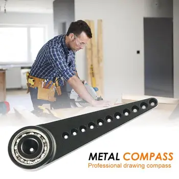 Drawing Ruler Woodworking Metal Compass Multi-function Circle Drawing Tool Drawing Ruler Drawing Circle Without Leaving Holes
Drawing Ruler Woodworking Metal Compass Multi-function Circle Drawing Tool Drawing Ruler Drawing Circle Without Leaving Holes