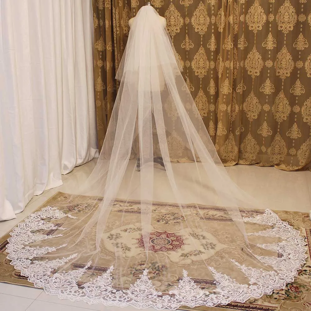 High Quality Cover Face Wedding Veil 2 Layers 3 Meters Bridal Veil with Comb 2T 3M Cathedral Veil Wedding Accessories
High Quality Cover Face Wedding Veil 2 Layers 3 Meters Bridal Veil with Comb 2T 3M Cathedral Veil Wedding Accessories