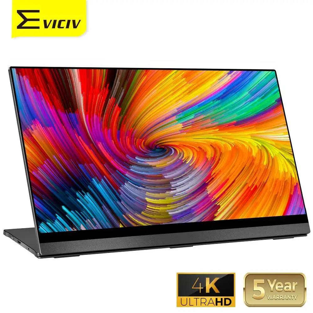 EVICIV 4K Portable Monitor 15.6" Auto Rotate Touch Screen UHD 3840x2160 USB C TouchScreen Laptop Macbook Second Display LCD HDMI
EVICIV 4K Portable Monitor 15.6" Auto Rotate Touch Screen UHD 3840x2160 USB C TouchScreen Laptop Macbook Second Display LCD HDMI