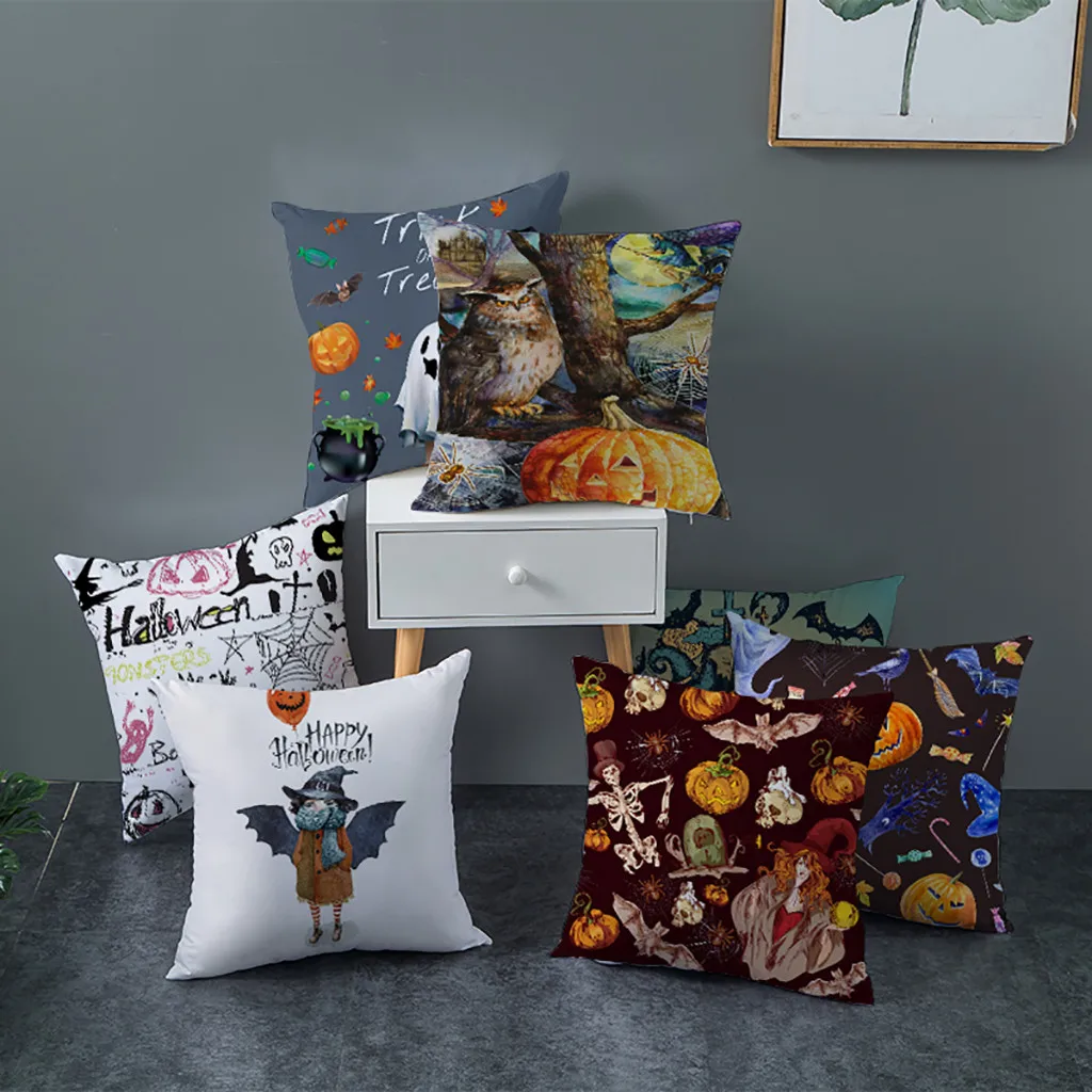 Halloween Pumpkin Throw Pillow Cover Pillowcases Decorative Sofa Cushion Cover Happy Halloween Pillow Cases funda de cojin
Halloween Pumpkin Throw Pillow Cover Pillowcases Decorative Sofa Cushion Cover Happy Halloween Pillow Cases funda de cojin