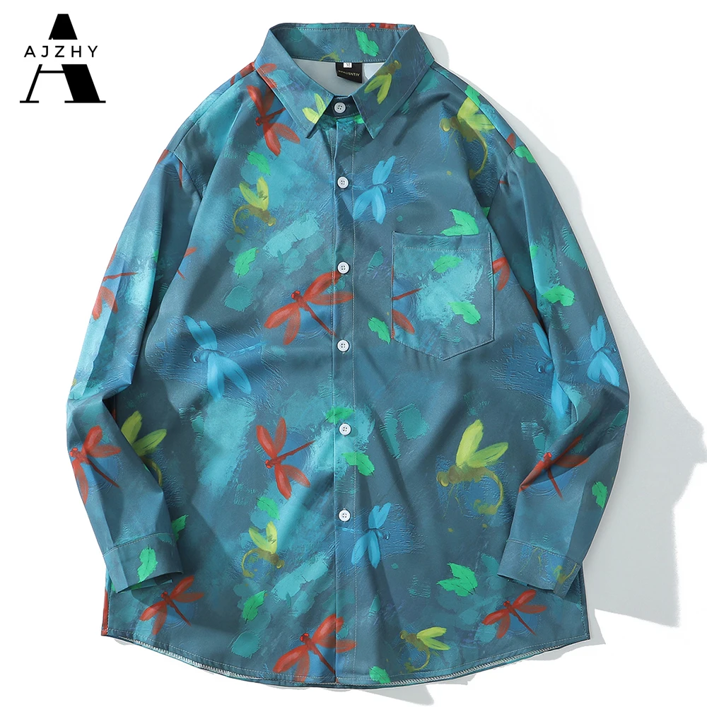 Dragonfly Insect Print Long Sleeve Shirt Men Autumn Casual Slim Fit Shirts White Fashion Streetwear Oil Painting Korean Shirts
Dragonfly Insect Print Long Sleeve Shirt Men Autumn Casual Slim Fit Shirts White Fashion Streetwear Oil Painting Korean Shirts