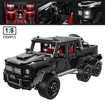 1:8 Technic Car Series MOC SUV 6x6 LAND CRUISER Model Building Blocks Off-Road Vehicles Bricks Toys Gifts For Children 3300pcs
1:8 Technic Car Series MOC SUV 6x6 LAND CRUISER Model Building Blocks Off-Road Vehicles Bricks Toys Gifts For Children 3300pcs
