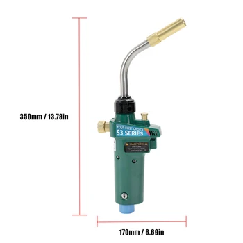 High Quality MAPP Gas Heating Solder Braze Welding Torch Safety Repair Tool 1"-20UNF Soldering Brazing Welding Torch
High Quality MAPP Gas Heating Solder Braze Welding Torch Safety Repair Tool 1"-20UNF Soldering Brazing Welding Torch